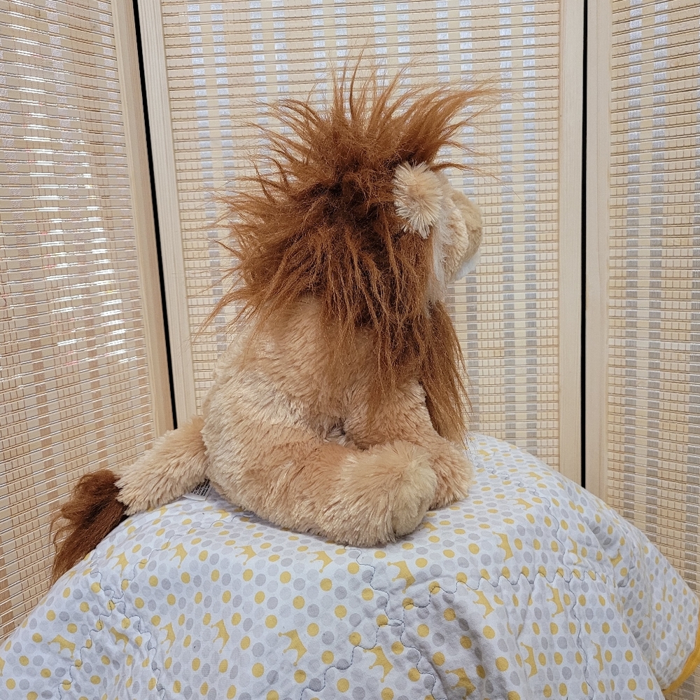 Aurora Destination Nation Lion Plush Stuffed Animal Toy Tall Fuzzy Mane - Picture 10 of 12